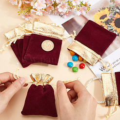 Rectangle Velvet Jewelry Pouches Bags&nbsp;TP-BBC0001-09A-02