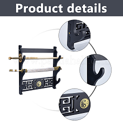 MDF Boards Sword Katana Holder Stands&nbsp;ODIS-WH0099-184B