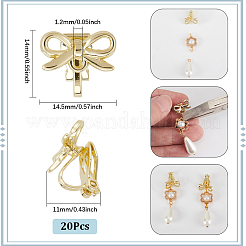 20Pcs Alloy Clip-on Earring Findings&nbsp;FIND-SC0013-67