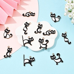 12Pcs 6 Styles Alloy Enamel Pendants&nbsp;ENAM-YW0008-66