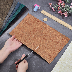 8 Sheets 8 Colors PVC Leather Fabric&nbsp;DIY-PH0035-61