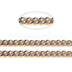 Golden Brass Enamel Curb Chain&nbsp;CHC-H103-07C-G