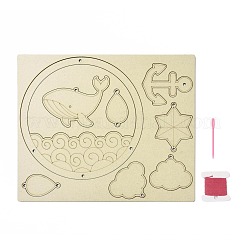 DIY Whale Wind Chime Making Kits&nbsp;DIY-A029-05