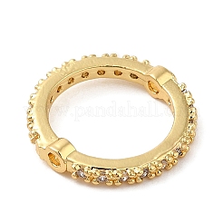 Brass Micro Pave Cubic Zirconia Bead Frame&nbsp;KK-M248-13G