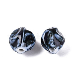 Vintage Handmade Porcelain Wrinkle Beads&nbsp;PORC-Q006-09I