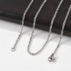 20Pcs 2MM 304 Stainless Steel Cable Chain Necklaces&nbsp;MAK-BM0001-04