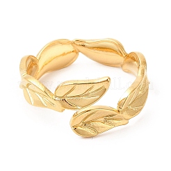 Ion Plating(IP) 201 Stainless Steel Open Cuff Ring&nbsp;RJEW-E063-50G