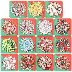 128G Christmas Theme Handmade Polymer Clay Cabochons&nbsp;CLAY-FS0001-51