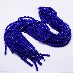 Imitation Jade Glass Bead Strands&nbsp;GLAA-F001-4x3mm-M