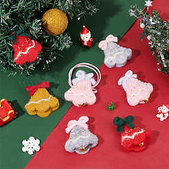 8Pcs 4 Colors Wool Felt Craft Christmas Bell&nbsp;DIY-NB0008-88