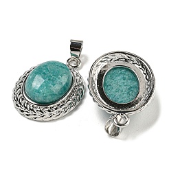 Natural Mixed Stone Oval Pendants&nbsp;G-B079-02P