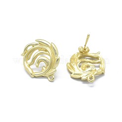 Alloy Stud Earring Findings&nbsp;X-PALLOY-F255-28MLG