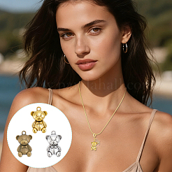 90Pcs 3 Colors Tibatan Style Alloy Pendants&nbsp;FIND-GA0008-55