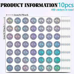 PET Waterproof Self Adhesive Laser Sticker&nbsp;STIC-WH0028-005