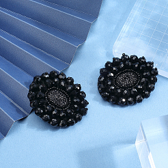 2Pcs Alloy Rhinestone Shoe Decoration&nbsp;AJEW-GF0009-34