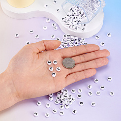500Pcs Acrylic Horizontal Hole Letter Beads&nbsp;OACR-YS0001-03E