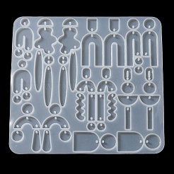 DIY Silicone Irregular Shape Pendant Molds&nbsp;DIY-M047-01C