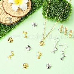 12Pcs 4 Styles 304 Stainless Steel Pendants&nbsp;STAS-CJ0003-19