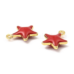 Brass Enamel Charms&nbsp;KK-K337-02G