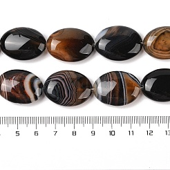 Natural Striped Agate/Banded Agate Beads Strands&nbsp;G-Q182-01F
