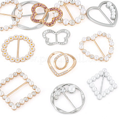 12Pcs 12 Styles Alloy Buckles&nbsp;AJEW-TA0003-44