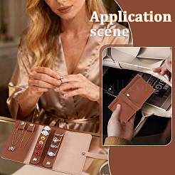 2Pcs PU Leather Jewelry Rolls for Rings Earrings Necklaces&nbsp;AJEW-FG0005-98C