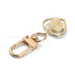 Heart with Evil Eye Alloy Resin Pendant Decorations&nbsp;KEYC-WH0024-26B