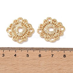 Brass Hollow Flower Multi-Strand Links&nbsp;KK-Z164-01G