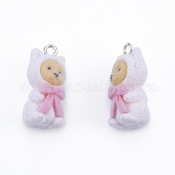 Opaque Resin Pendants&nbsp;X-RESI-G047-24