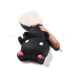 Cat with Besom Opaque Resin Cabochons&nbsp;RESI-F031-03