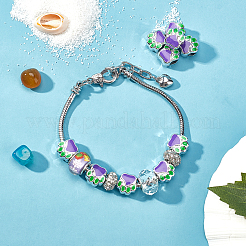 Alloy Enamel European Beads&nbsp;ENAM-PH0001-37