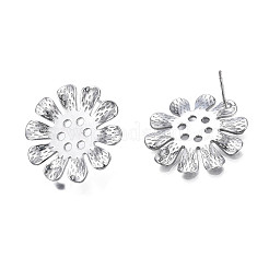 Brass Stud Earring Findings&nbsp;KK-N232-333P