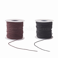 2Rolls 2 Colors Round Elastic Cord Wrapped by Nylon Thread&nbsp;EC-SZ0001-06