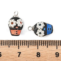 Opaque Acrylic & Alloy Pendants&nbsp;PALLOY-JF05969-01