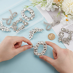 8Pcs 4 Styles Alloy Rhinestone Shoe Decoration&nbsp;FIND-GO0002-26