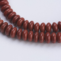 Natural Red Jasper Beads Strands&nbsp;G-P354-05-4x2mm