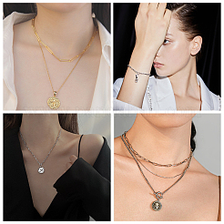 DIY Paperclip Chain Jewelry Making Kits&nbsp;DIY-SC0014-49AB