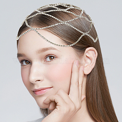 Alloy Rhinestone Headband&nbsp;OHAR-WH0011-64P