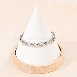 304 Stainless Steel Link Chain Bracelets for Women&nbsp;BJEW-H207-01C-P
