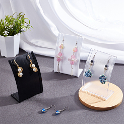 6Pcs 3 Colors PP Slant Back Necklace Display Holder&nbsp;NDIS-DR0001-01