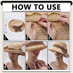 24Pcs Plastic Hat Flexible Removable Chin Cord&nbsp;FIND-FG0004-90