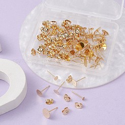 50Pcs 5 Size 304 Stainless Steel Stud Earring Findings&nbsp;STAS-YW0001-77