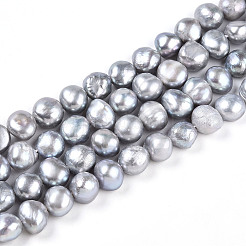 Natural Cultured Freshwater Pearl Beads Strands&nbsp;PEAR-N014-08J