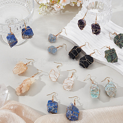 9 Pairs 316 Surgical Stainless Steel Dangle Earrings&nbsp;EJEW-GA00005-02