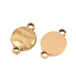 304 Stainless Steel Sports Ball Links Connector Charms&nbsp;STAS-Z203-10G-02