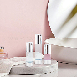 6Pcs 3 Style Plastic Empty Refillable Airless Pump Bottle&nbsp;MRMJ-BC0003-42