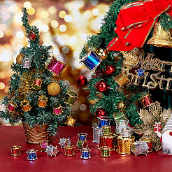 6 Bag Christmas Theme Foam Laser Drum Pendant Decorations&nbsp;AJEW-GA0005-89
