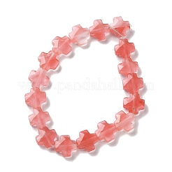 Cherry Quartz Glass Beads Strands&nbsp;G-K357-C02-01