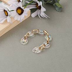 Handmade Transparent Acrylic Coffee Bean Chains&nbsp;AJEW-JB00861-01