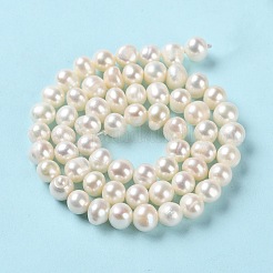 Natural Cultured Freshwater Pearl Beads Strands&nbsp;PEAR-E018-74